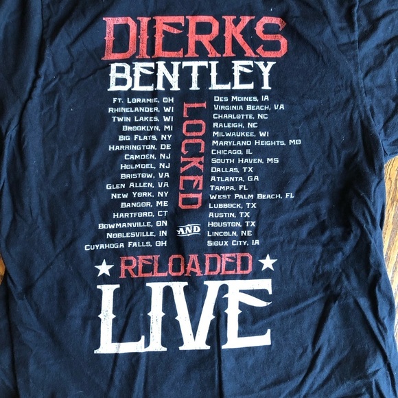 Dierks Bentley Locked and Reloaded concert tour T-Shirt - Picture 5 of 5